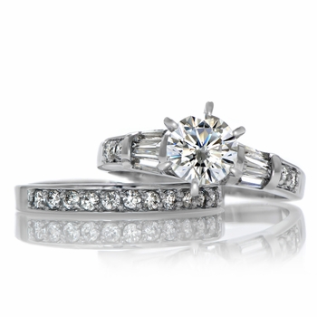 Raj's Cubic Zirconia Wedding Ring Set