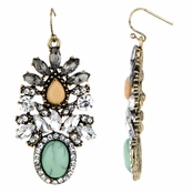 Reagan's Fancy Orange and Mint Drop Earrings