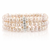 Regina's Freshwater Cultured Pearl Bracelet - Peach
