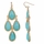 Robin's Turquoise Pear Drop Chandelier Earrings