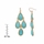 Robin's Turquoise Pear Drop Chandelier Earrings