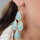 Robin's Turquoise Pear Drop Chandelier Earrings