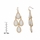 Robin's White Pear Drop Chandelier Earrings
