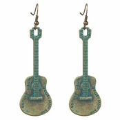 Rocker Guitar Dangle Earrings
