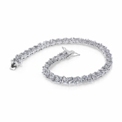 Rosanna's Floral CZ Tennis Bracelet - 8 Inches