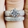 Kali's .85 ct Round Cut CZ Wedding Ring Set