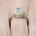 Sabrina's Canary Halo Cushion Cut CZ Engagement Ring