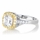 Sabrina's Canary Halo Cushion Cut CZ Engagement Ring