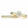 Sage's Goldtone CZ Flower Wedding Ring Set