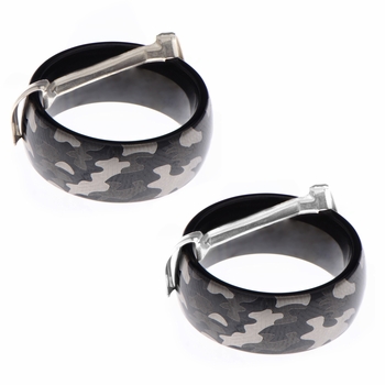 Set of 2 Men's Sizing Ring Guard - Silvertone & Goldtone