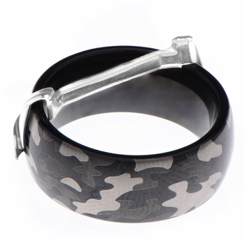 Set of 3 Men's Sizing Ring Guard - Silvertone