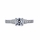 Shayla's Asscher Cut Red Heart CZ Engagement Ring