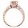 Shayla's 1.24ct Rose Goldtone and Peach CZ Engagement Ring