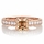 Shayla's 1.24ct Rose Goldtone and Peach CZ Engagement Ring