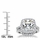 Sheera's Cushion Cut CZ Halo Wedding Ring Set - 10mm