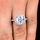 Sheera's Cushion Cut CZ Halo Engagement ring - 10mm