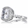 Sheera's Cushion Cut CZ Halo Engagement ring - 10mm