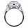 Sheera's Cushion Cut CZ Halo Engagement ring - 10mm