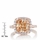 Sheera's 3.87ct Rose Goldtone and Peach CZ Cushion Cut Halo Engagement Ring