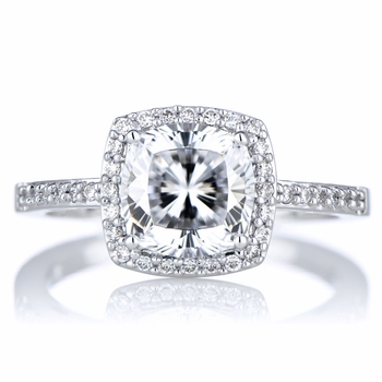 Sheryl's 2.5 CT Cushion Cut CZ Engagement Ring