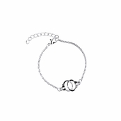 Silvertone Handcuff Bracelet: Spend $50 or More and Pay One Cent