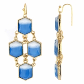 Skyler's Blue Stone Bohemian Dangle Earrings