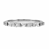 Slim Stackable CZ Ring