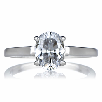 Sonia's Signity CZ Engagement Ring - 1 CT Oval Cut
