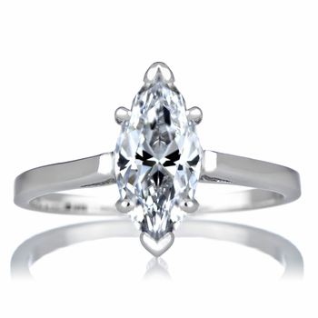 Sonia's Signity CZ Engagement Ring - Marquise Cut
