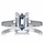 Sonia's Signity CZ Engagement Ring - Step Emerald Cut Shape