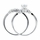 Soo-Yun's Petite CZ Wedding Ring Set