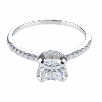 Rita's 1.5 ct Round Cut CZ Engagement Ring