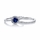 Anjala's .25 ct Round Cut Blue CZ Wedding Ring Set