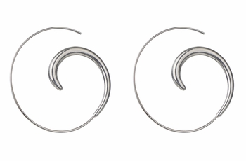 Sybill's Hoop Swirl Earrings