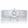 Sylvia's Triple Row Cubic Zirconia Wedding Ring Set
