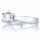 Symona's 1.25ct Round Cut CZ Engagement Ring Set - Sterling Silver