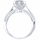 Symona's 1.25ct Round Cut CZ Engagement Ring Set - Sterling Silver
