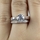 Symona's 1.25ct Round Cut CZ Engagement Ring Set - Sterling Silver