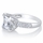 Talitha's Imitation Engagement Ring: Asscher Cut CZ
