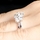 Tilda's Silvertone 3 Stone CZ Wedding Ring Set
