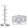 Tilda's Silvertone 3 Stone CZ Wedding Ring Set