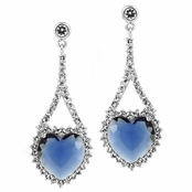 Titanic Earrings - Comparable To The Heart of the Ocean