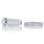 Milan's .5 ct Round Cut CZ Triple Row Wedding Ring Set