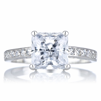 Trista's Promise Ring - Clear Princess Cut CZ