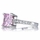 Trista's Promise Ring - Pink Princess Cut CZ