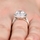 Sterling Silver Cubic Zirconia Round Cut Halo Engagement Ring