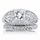 Vanora's CZ Antique Wedding Ring Set