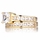 Gold Plated Cubic Zirconia Wedding Ring Set