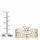 Gold Plated Cubic Zirconia Wedding Ring Set