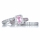 Pink Cubic Zirconia Wedding Ring Set